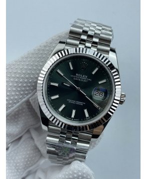 (준비완료/특급배송)NO.3476/롤렉스 데이저스트 41 민트그린 바 인덱스 126334 QP공장